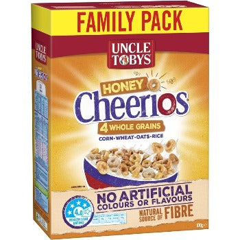 Uncle Toby's Cheerios Honey 520g