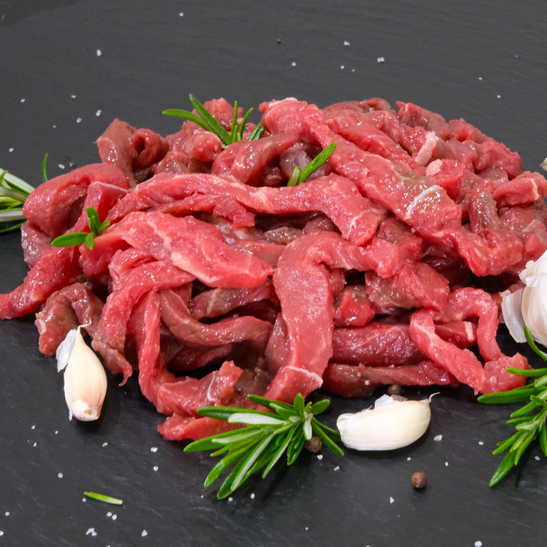 Beef Stir-fry Strips - avg 500g tray