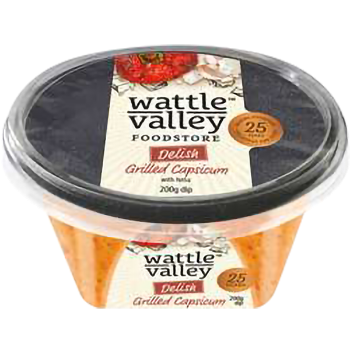 Wattle Valley Delish Capsicum & Feta Dip 200g