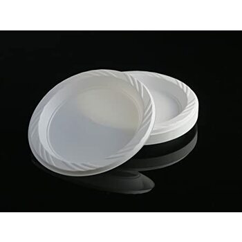 White Round Entree Plate 50 Pack