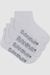 Bonds Kids Logo Lightweight Quarter Crew 4 pack