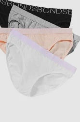 Bonds Girls Underwear Cotton Brief 4 Pack