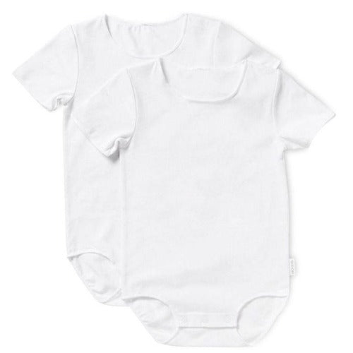Bonds Baby Wonderbodies Short Sleeve White 2pk