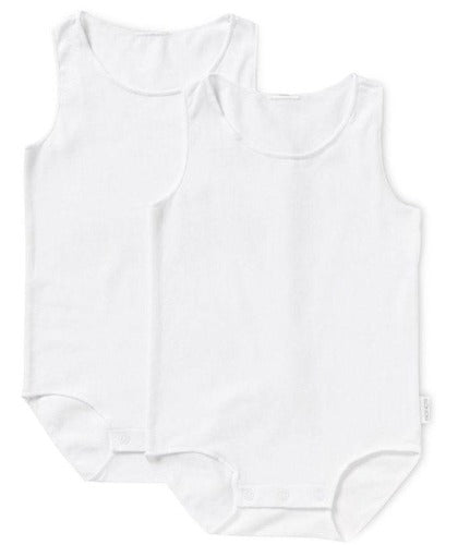 Bonds Baby Wonderbodies Singlet White 2pk