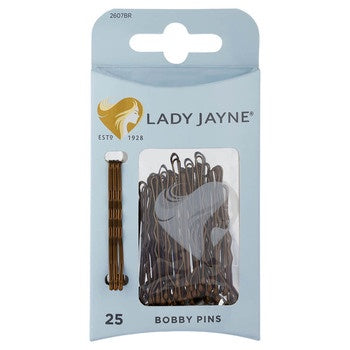 Lady Jayne Bobpin Brown 4.5cm 100pk