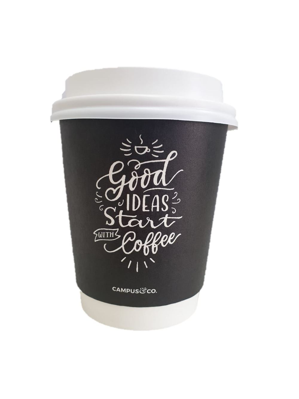 Campus&Co Coffee Cups 240ml 10pk with lids