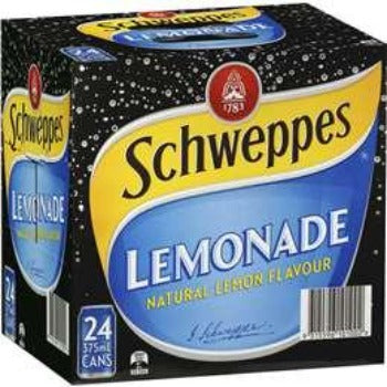 Schweppes Soft Drink Lemonade Cans 24pk