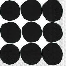 Marimekko Kivet Black White Cocktail