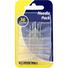 Korbond Sewing Needles Asstd 36pk