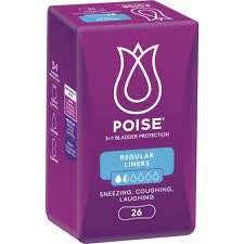 Poise Liners Regular 26pk