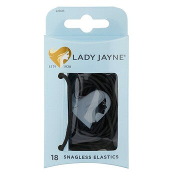 Lady Jayne Elastic Thin Black 18pk