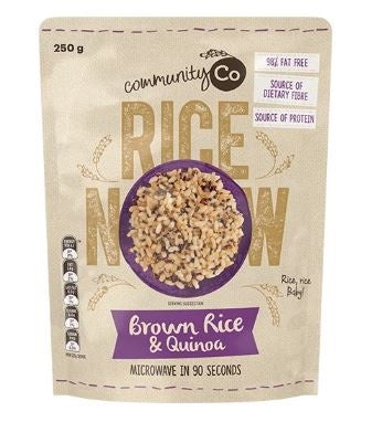 Community Co Brown Rice & Quinoa Microwave Pouch 250g