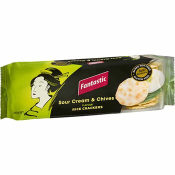 Fantastic Rice Cracker Sweet Chilli And Sour Cream 100g