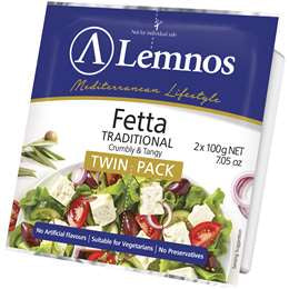 Lemnos Cheese Fetta 2x100g