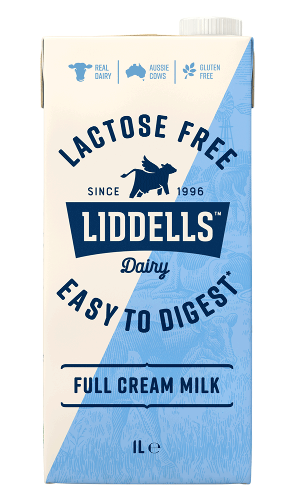 Liddells Full Cream Long Life Lactose Free Milk 1L