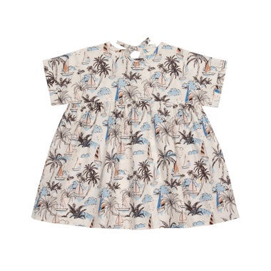 Goldie + Ace Lulu Tropicana Cotton Dress Natural
