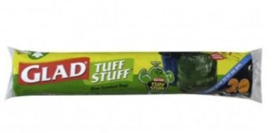 Glad Garbage Bag Tuff Stuff Roll 56L 20 Pack