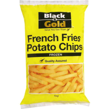 Black & Gold Frozen French Fries 1kg