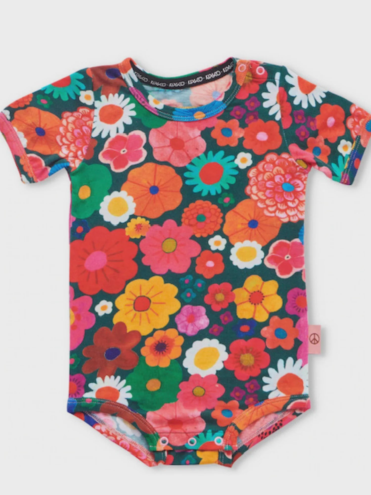 Flower Bed Organic SS Romper - 0-3 months