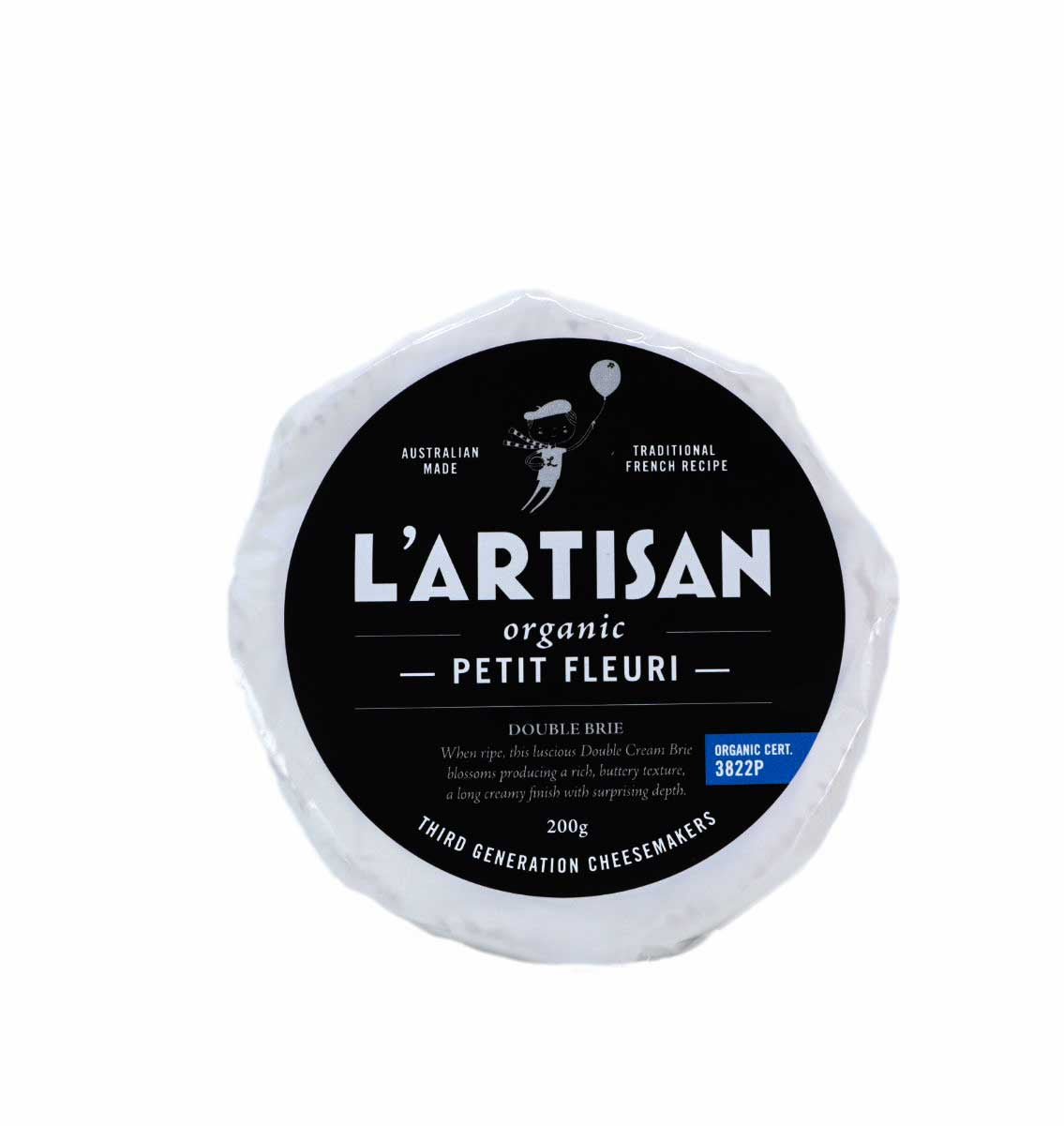 L'Artisan Cheese - Organic Petit Fleuri 200g