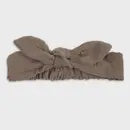 Fauve & Co Luna Muslin Knotted Headband Khaki