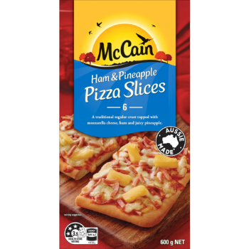 McCain Pizza Slices Ham And Pineapple 600g