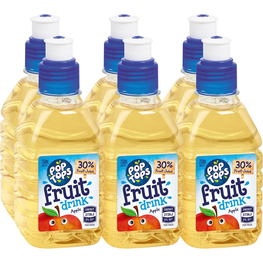 Pop Tops Apple Drink 250ml x 6pk