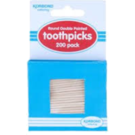 Korbond Toothpicks Double Point 200pk