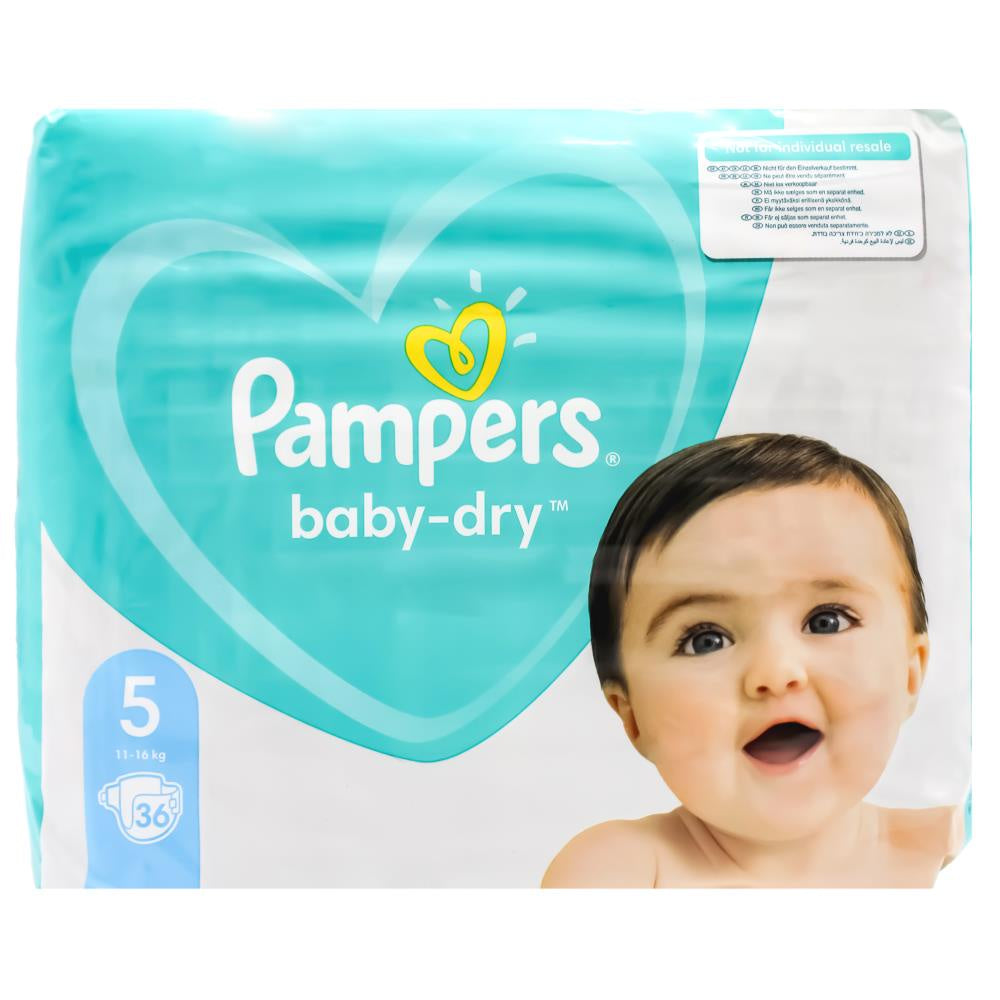 Pampers PK40 Baby Dry Nappies Size 5 11-16KG